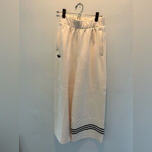 adidas Originals Off-White Track Pants with Black Accents